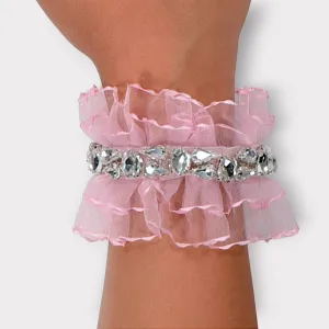 The Marvella Childrens Pink Designer Diamante Bracelet