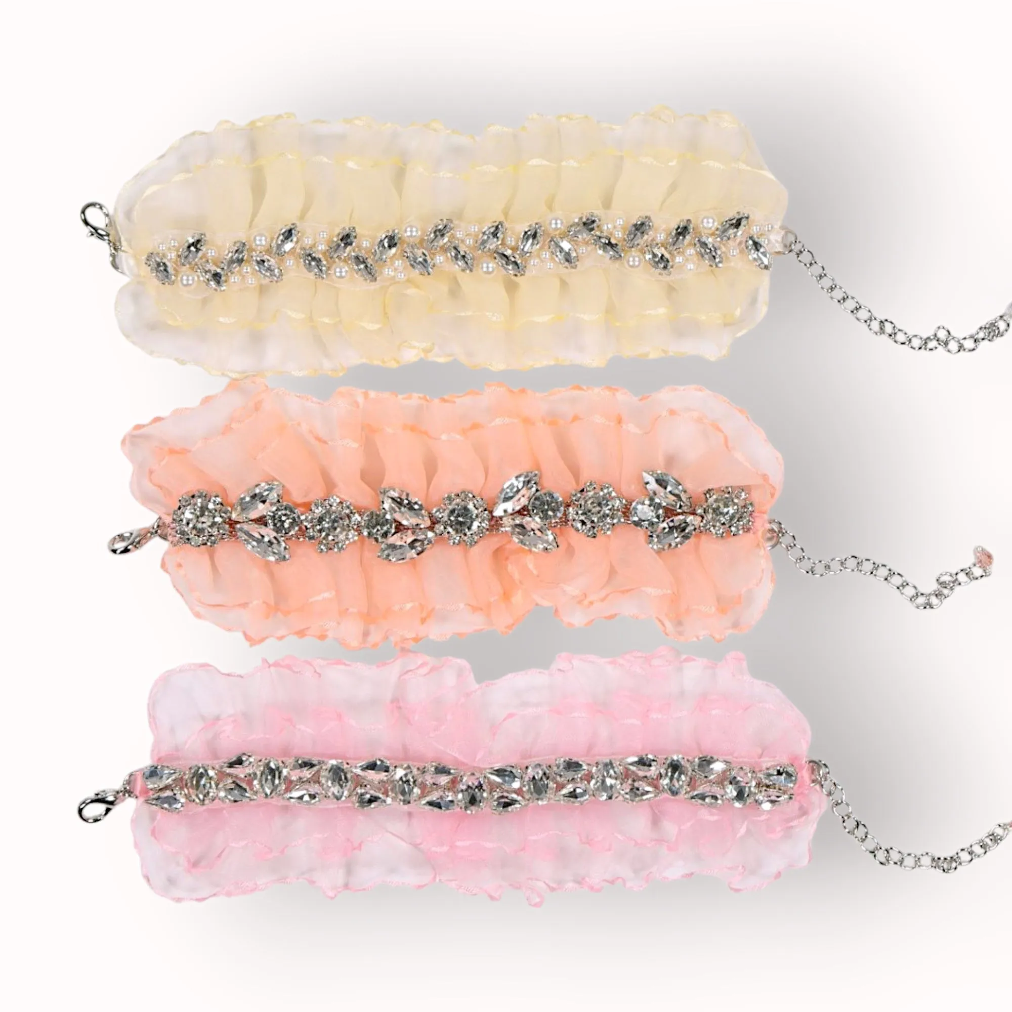 The Marvella Childrens Pink Designer Diamante Bracelet