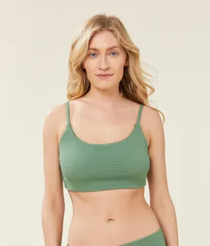 The Maui Bikini Top - Ripple - Sea Green (Archive)