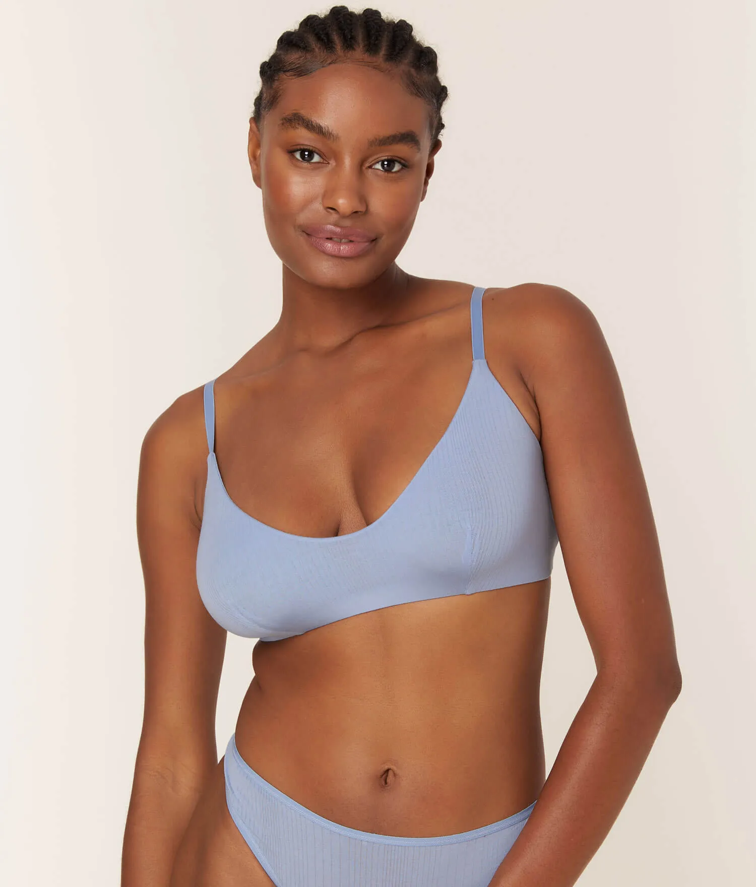 The Plunge Bralette - Cloud - Bluebell