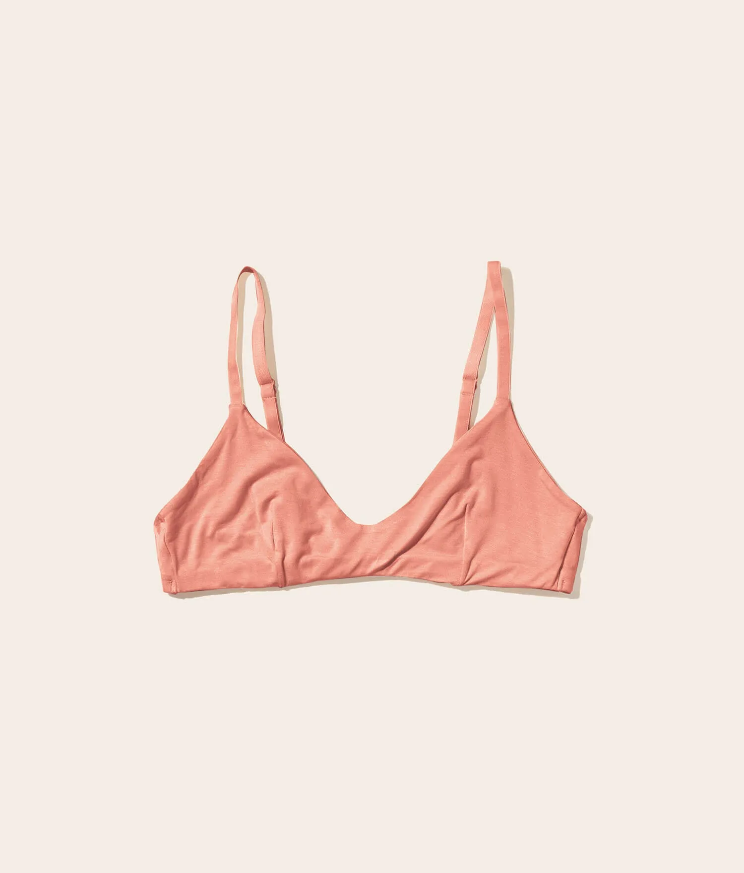The Plunge Bralette - Rayon - Apricot