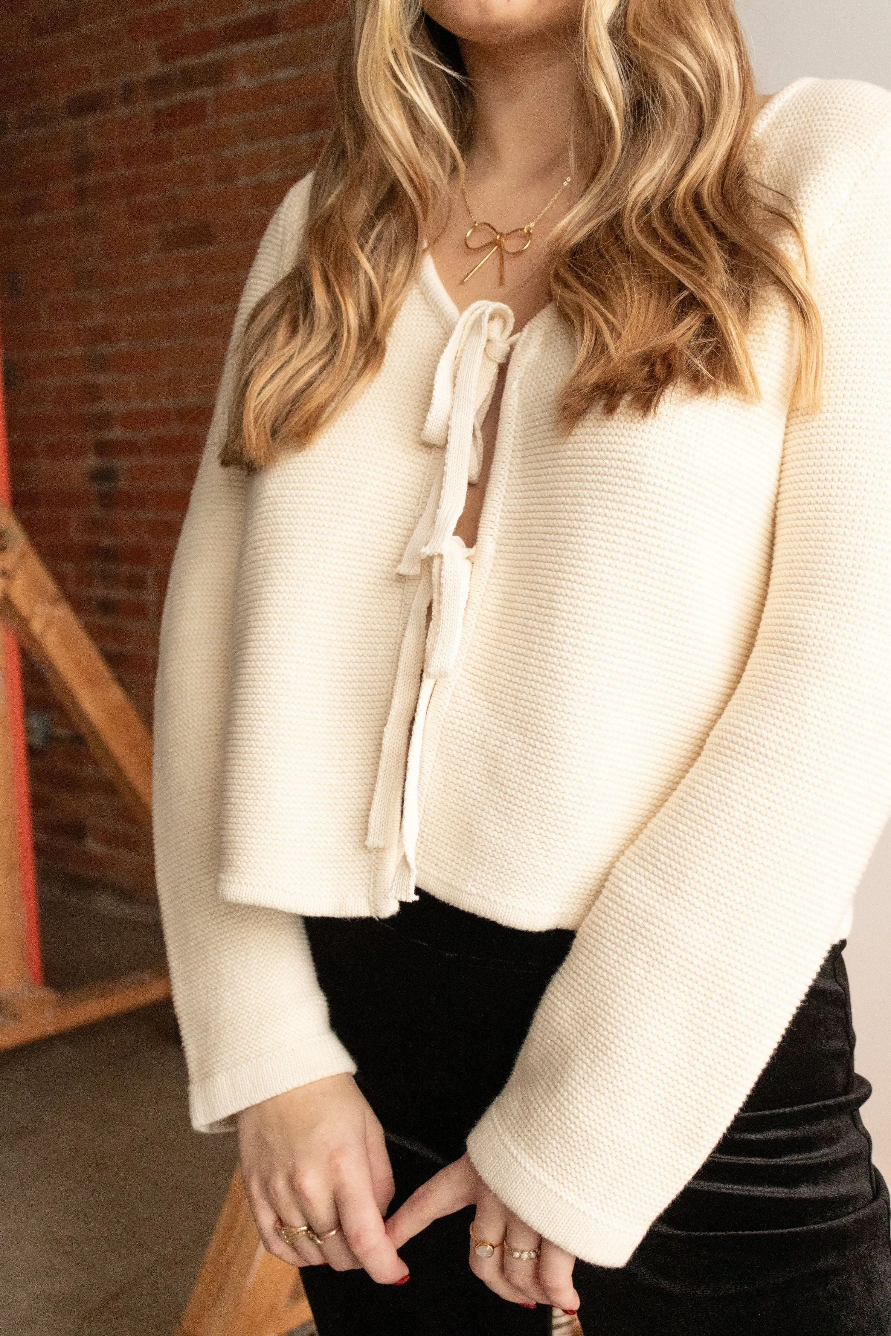 Tie Front Cardigan