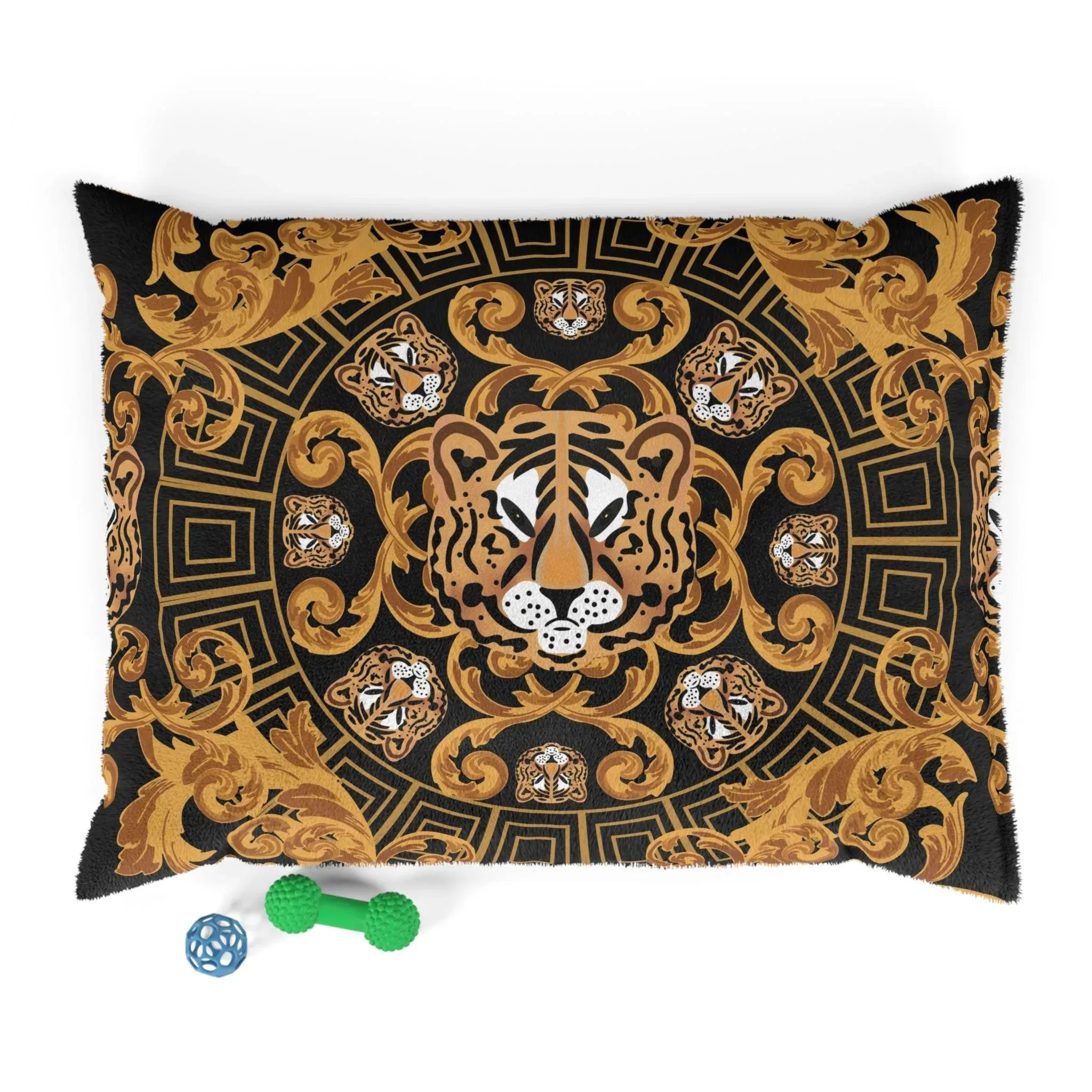 Tiger Face Royal Black Pet Bed
