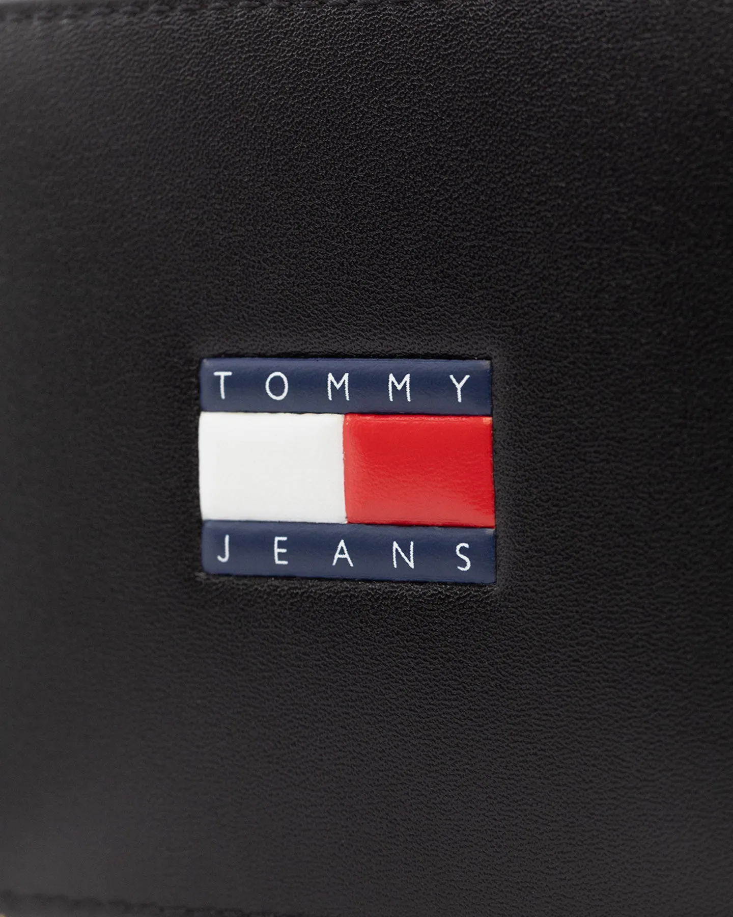 Tommy Jeans Heritage Leather Credit Card & Coin Wallet Black
