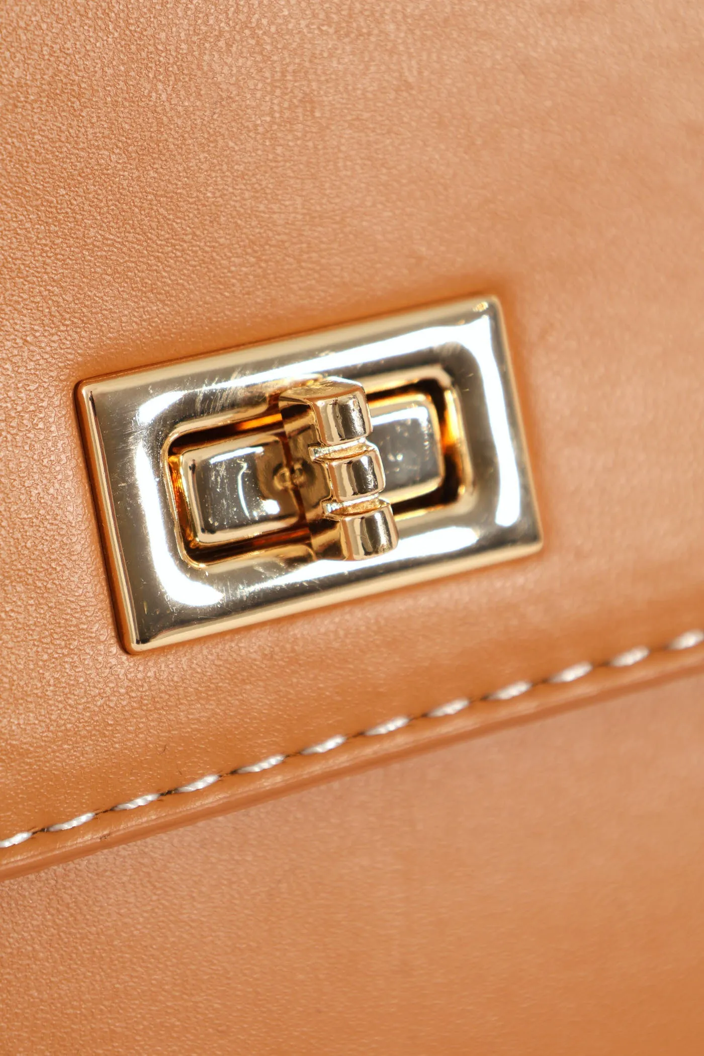 Top Handle Satchel - Tan