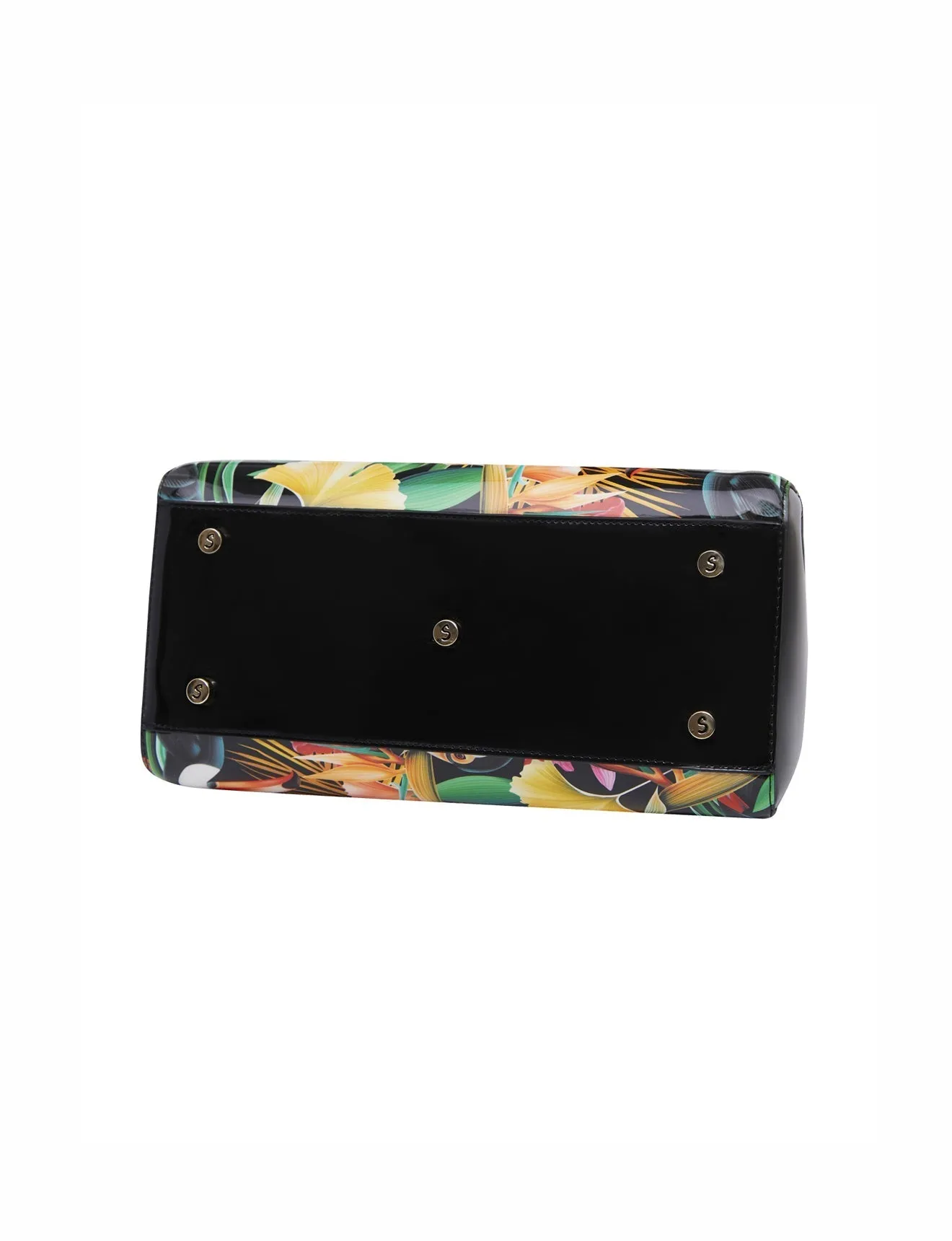 TOUCAN LEATHER GRIP HANDLE BAG- SN34-0343- SALE