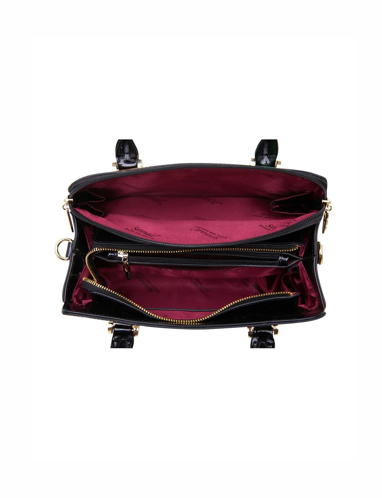 TOUCAN LEATHER GRIP HANDLE BAG- SN34-0343- SALE