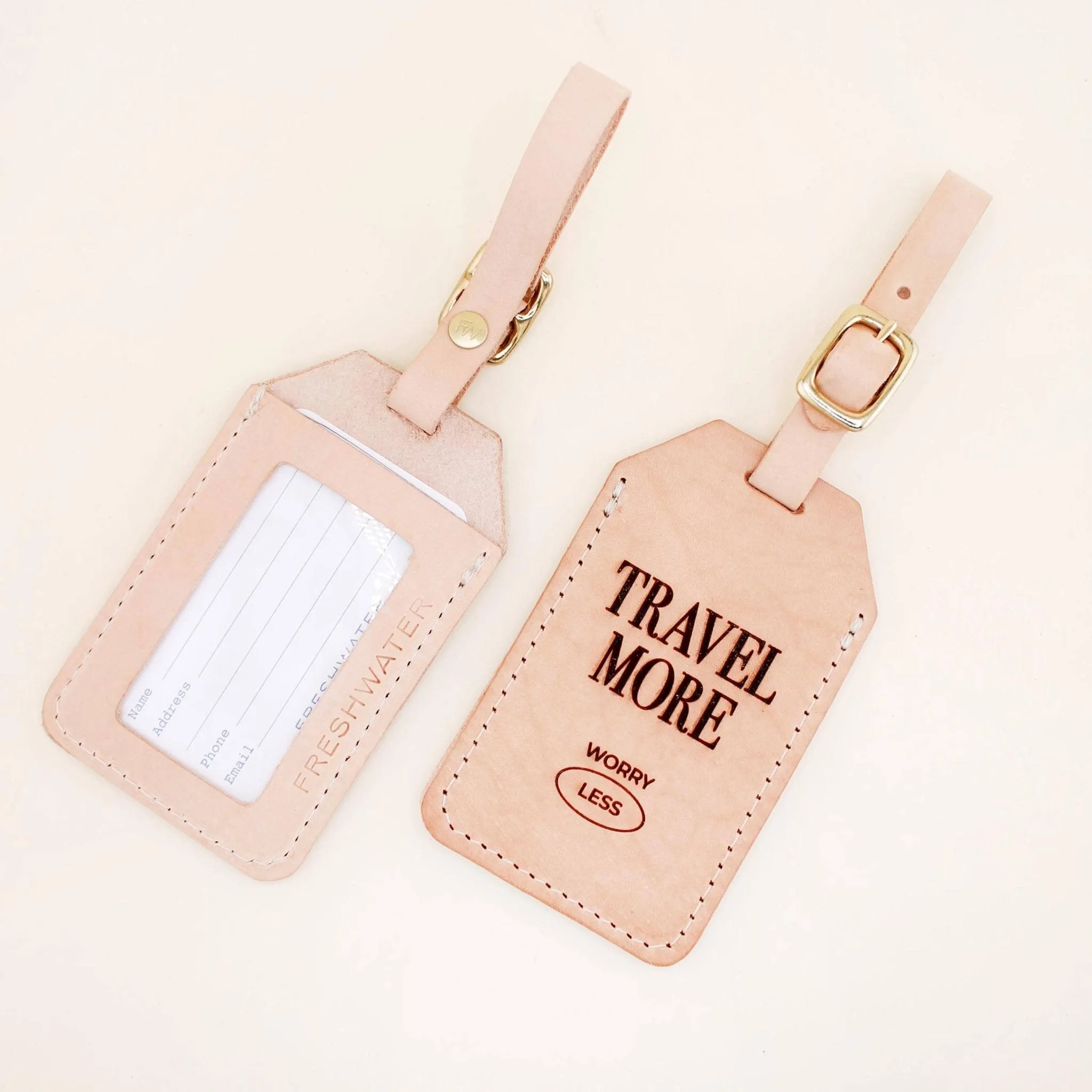 Travel More, Worry Less Luggage Tag