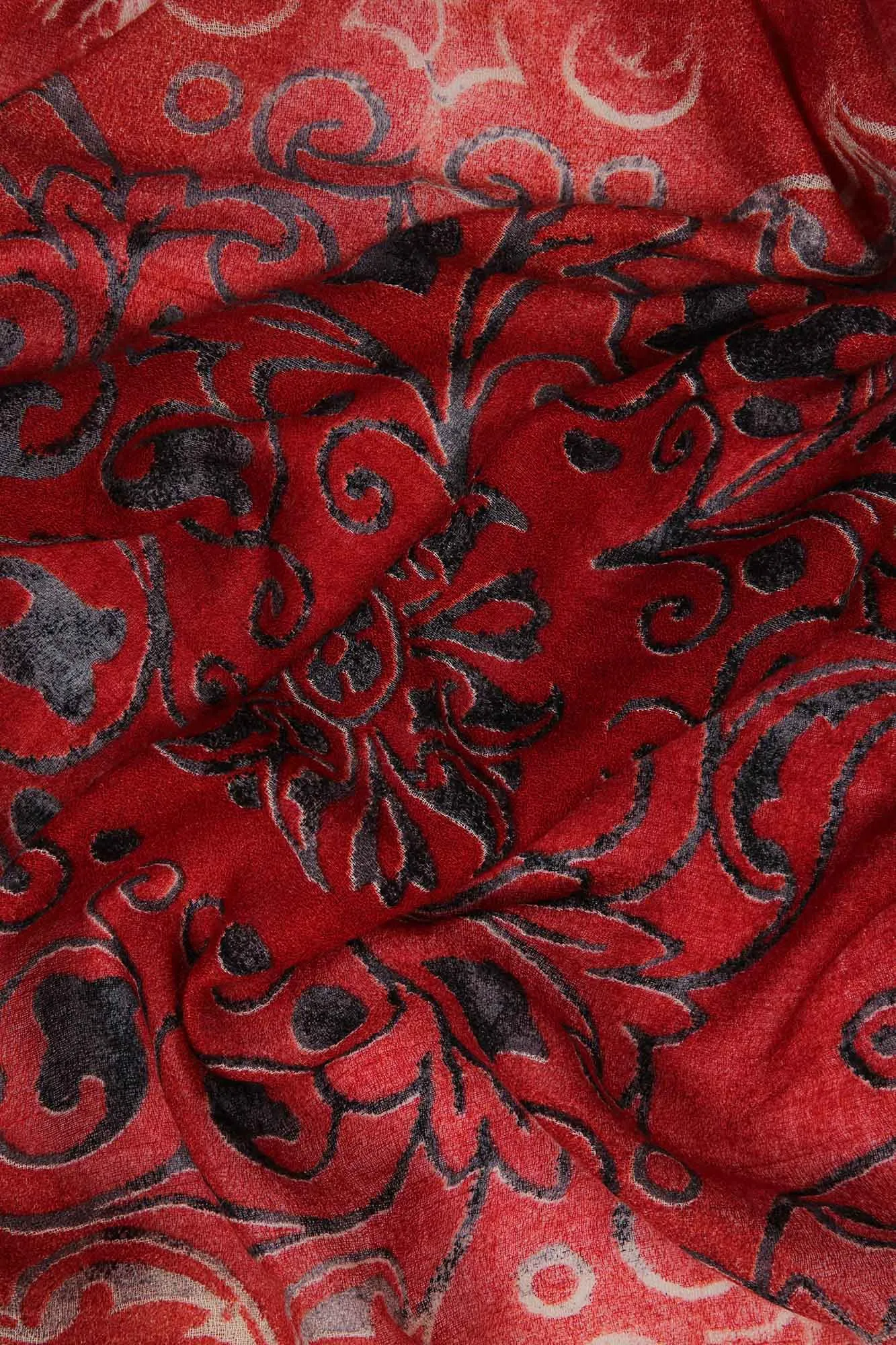 Truly Red Silk Cashmere Scarf
