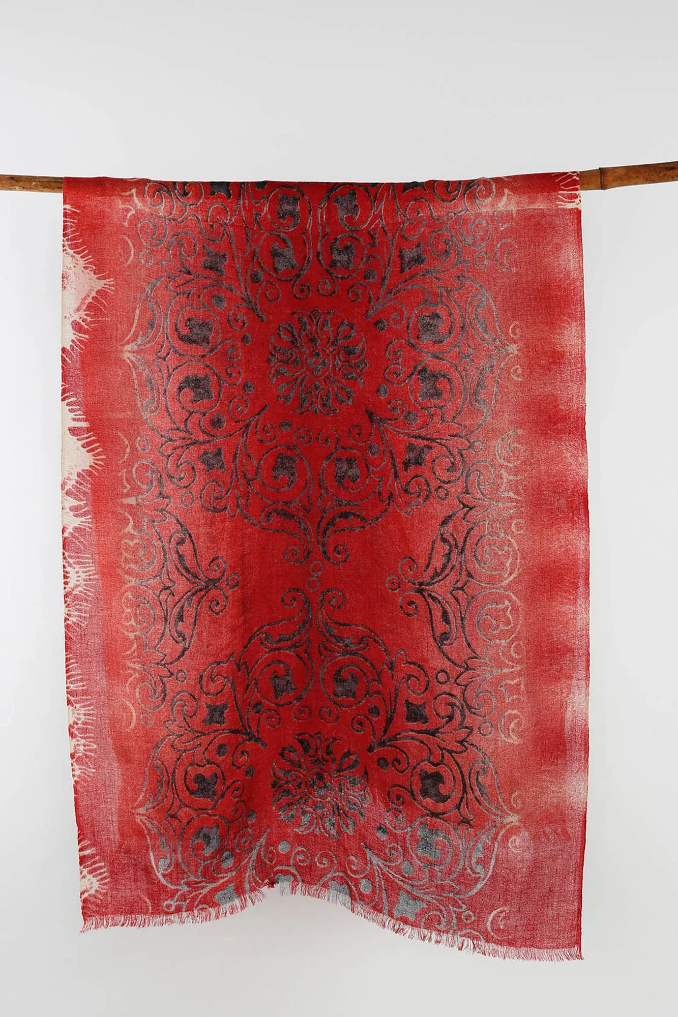 Truly Red Silk Cashmere Scarf