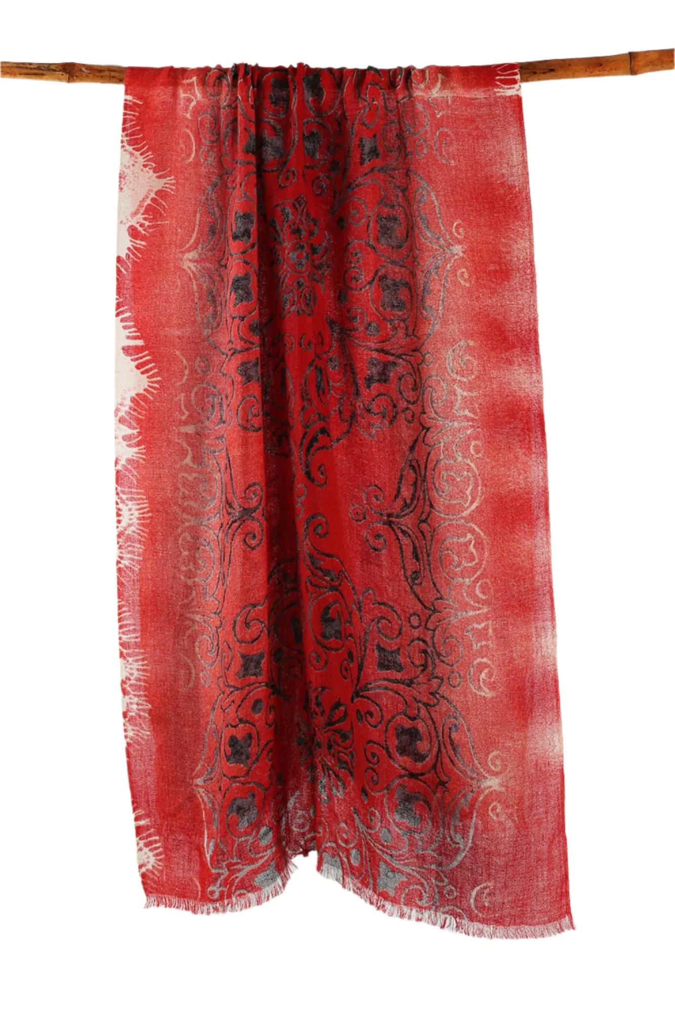 Truly Red Silk Cashmere Scarf