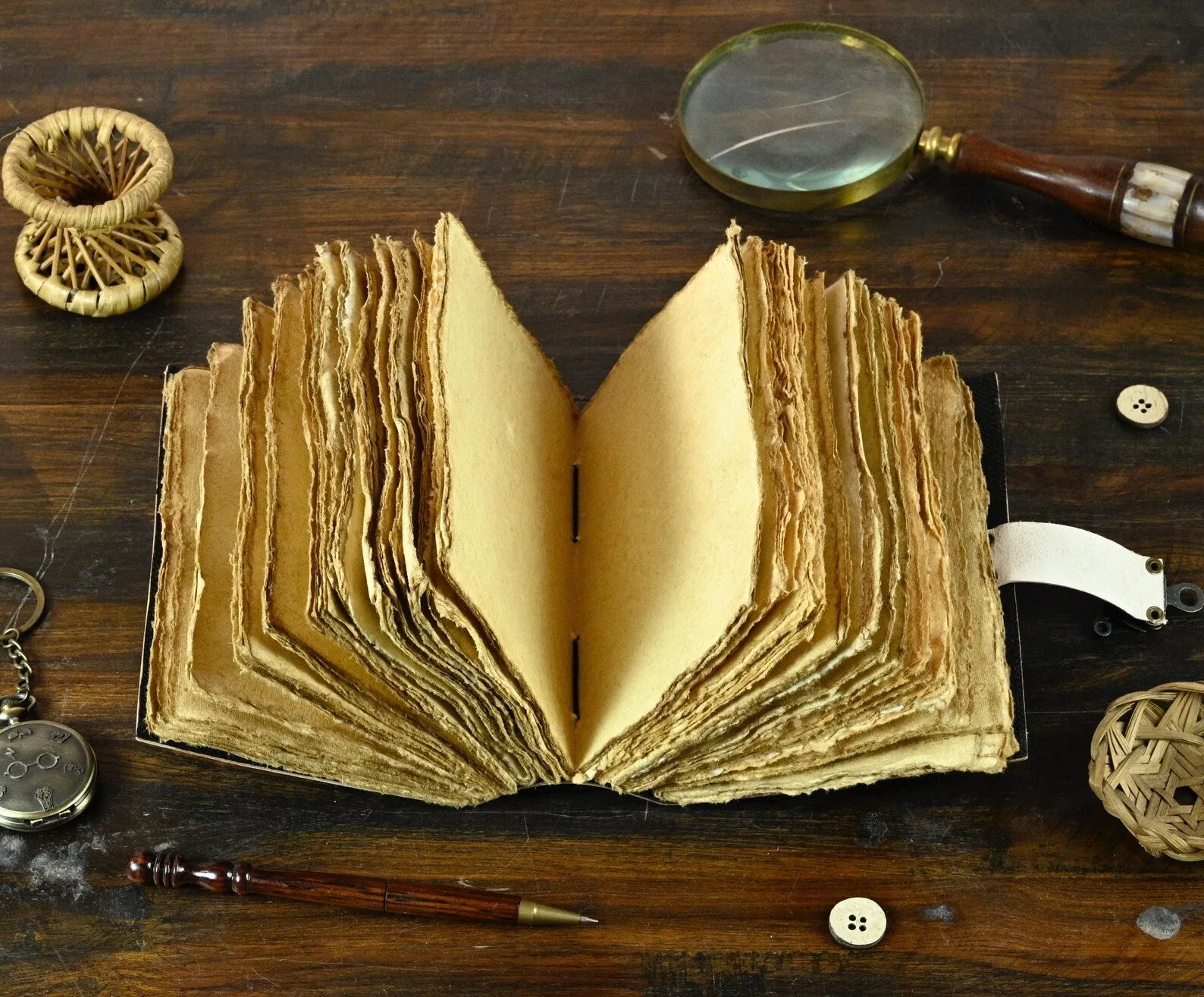 Turtle Leather Journal Rustic Vintage Leather