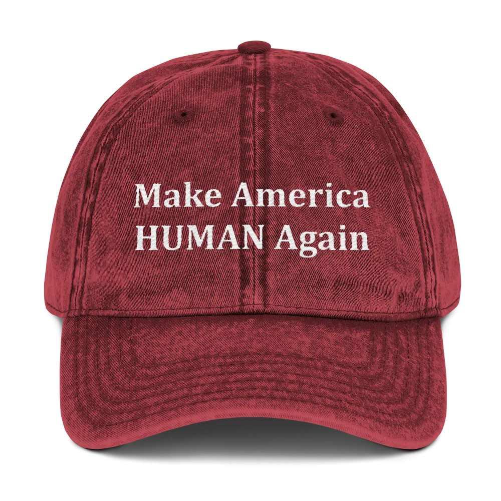 Twill Cap - Make America Human Again