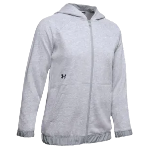 UA Women's Hustle Fleece Full-Zip Hoodie