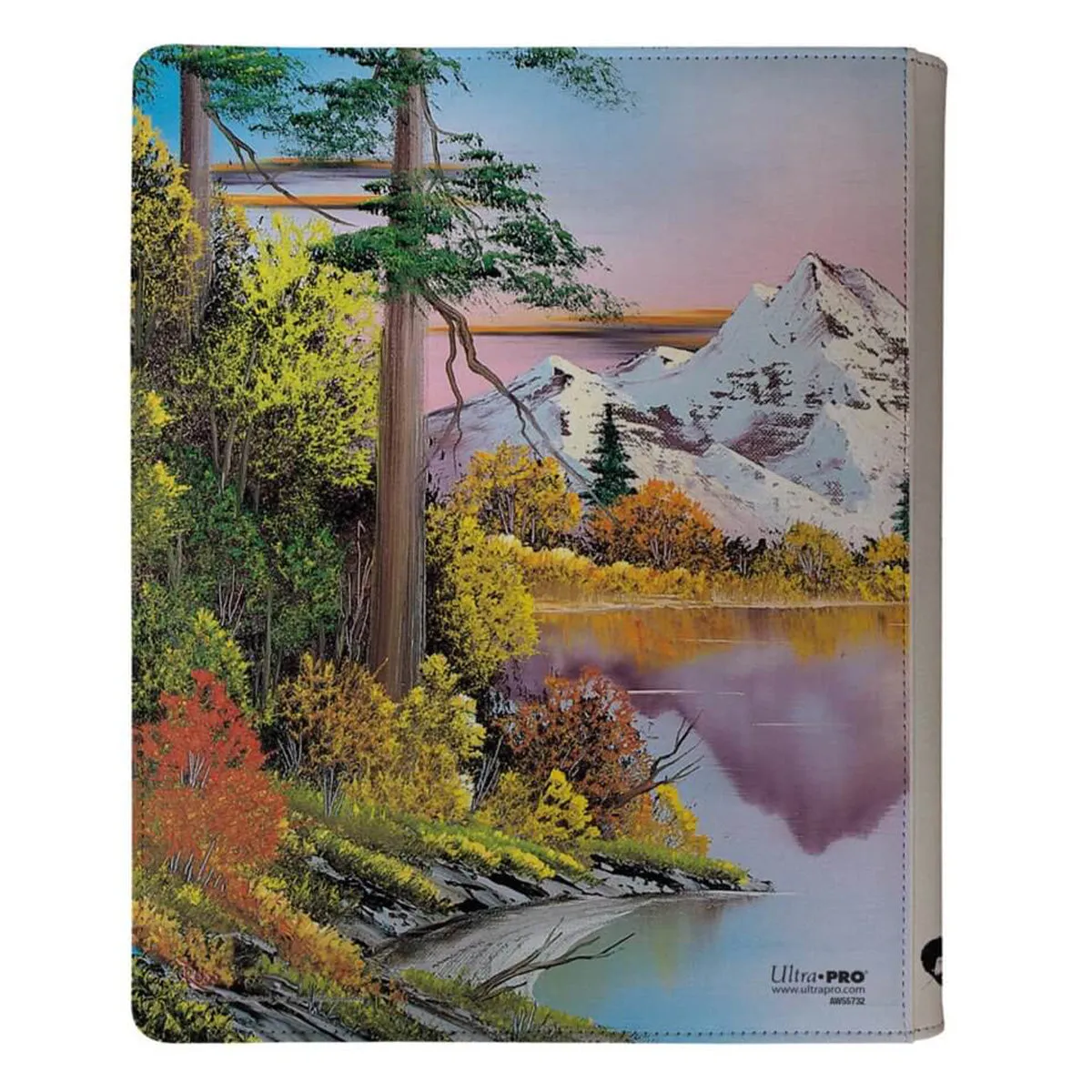 ULTRA PRO Bob Ross Collection Mighty Mountain Lake 9PKT Zippered Pro Binder