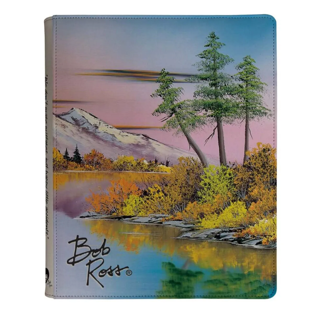 ULTRA PRO Bob Ross Collection Mighty Mountain Lake 9PKT Zippered Pro Binder