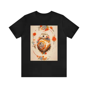 Unisex Jersey Short Sleeve Tee - BB-8 Paper Cut Craft Illustration