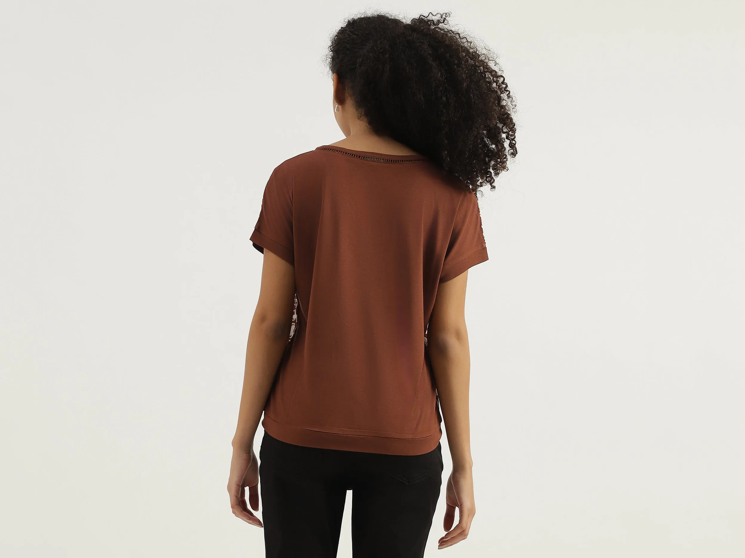 V-Neck Printed Top