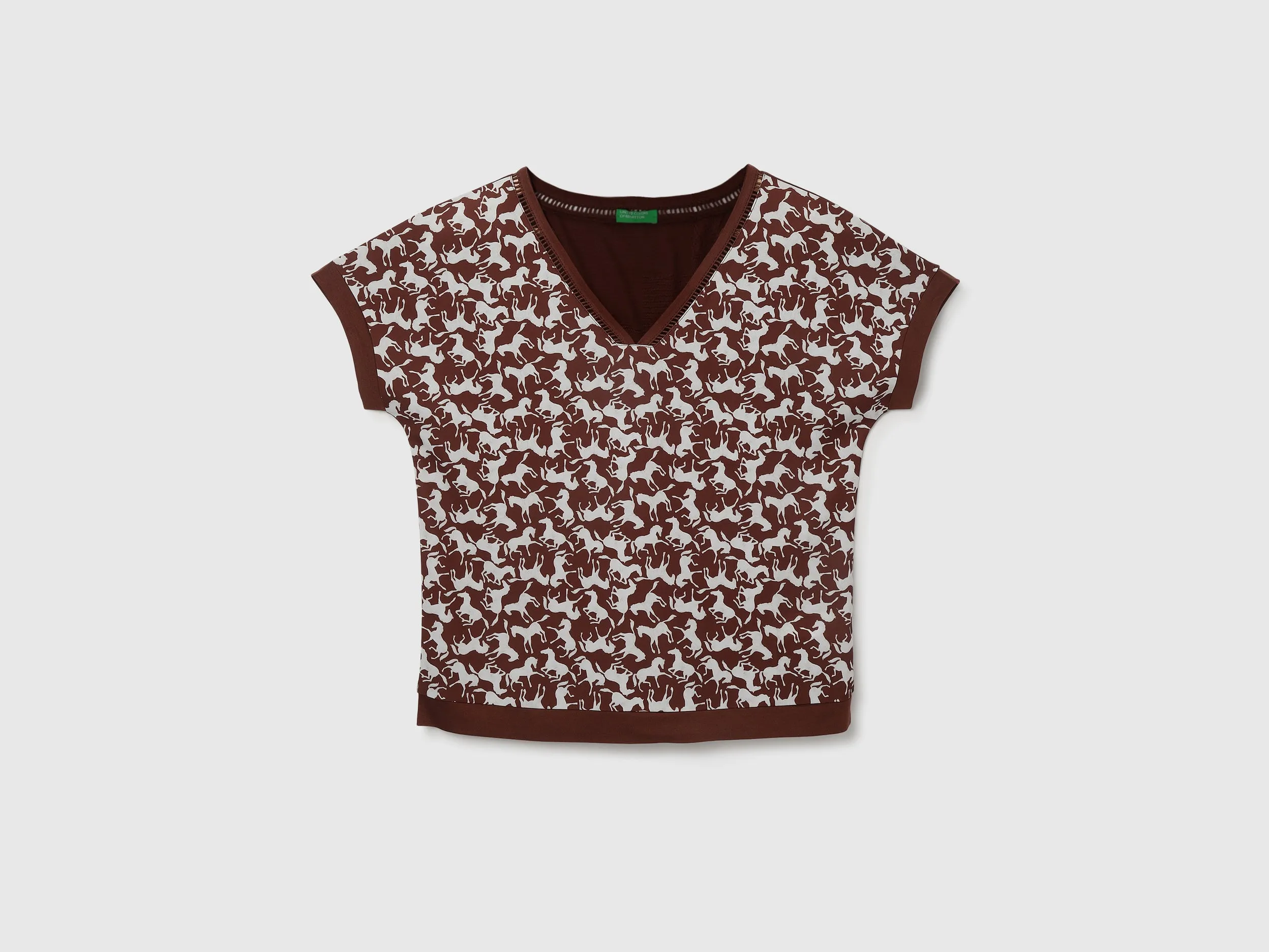 V-Neck Printed Top