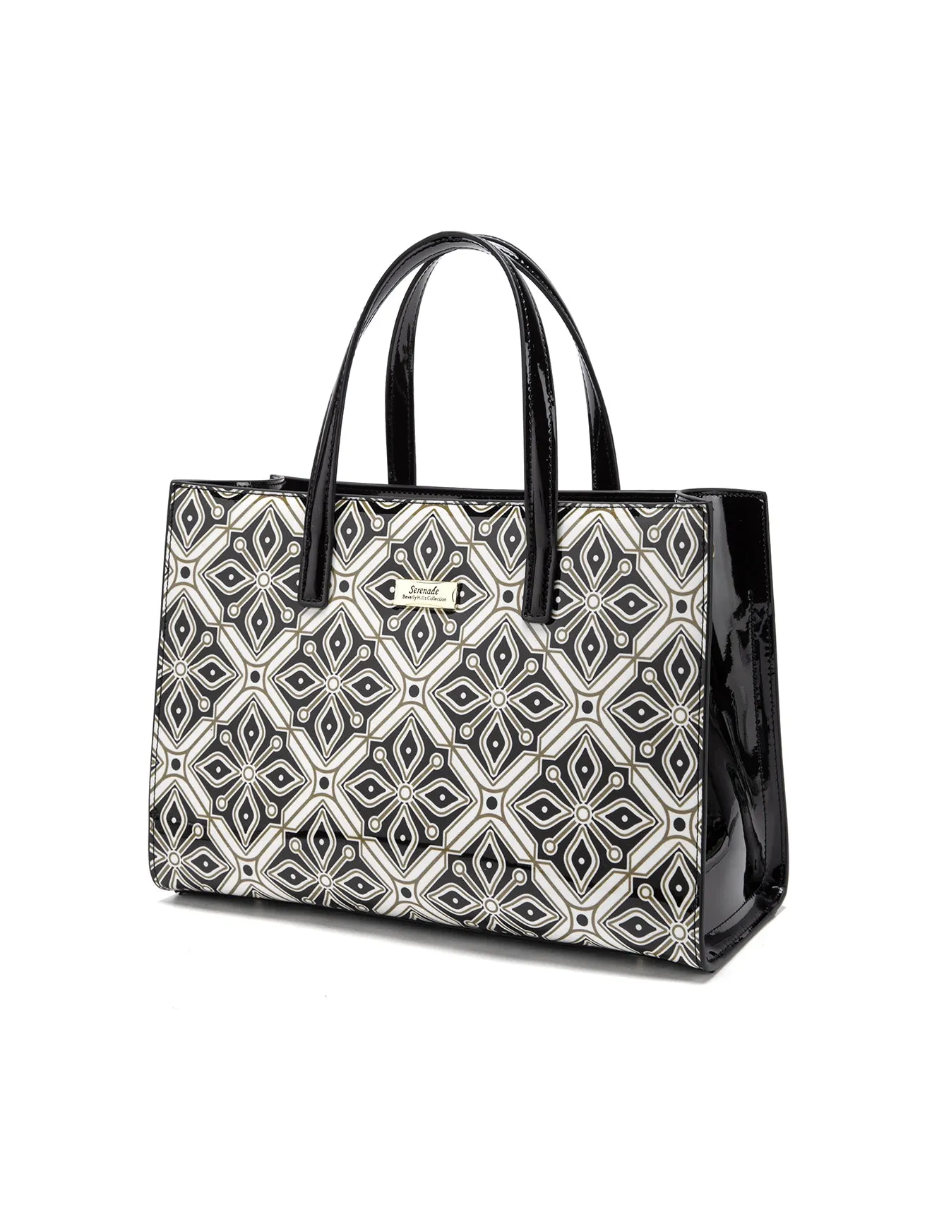 VALENTINA PATENT LEATHER GRIP HANDLE BAG-SN51-0821- NEW IN