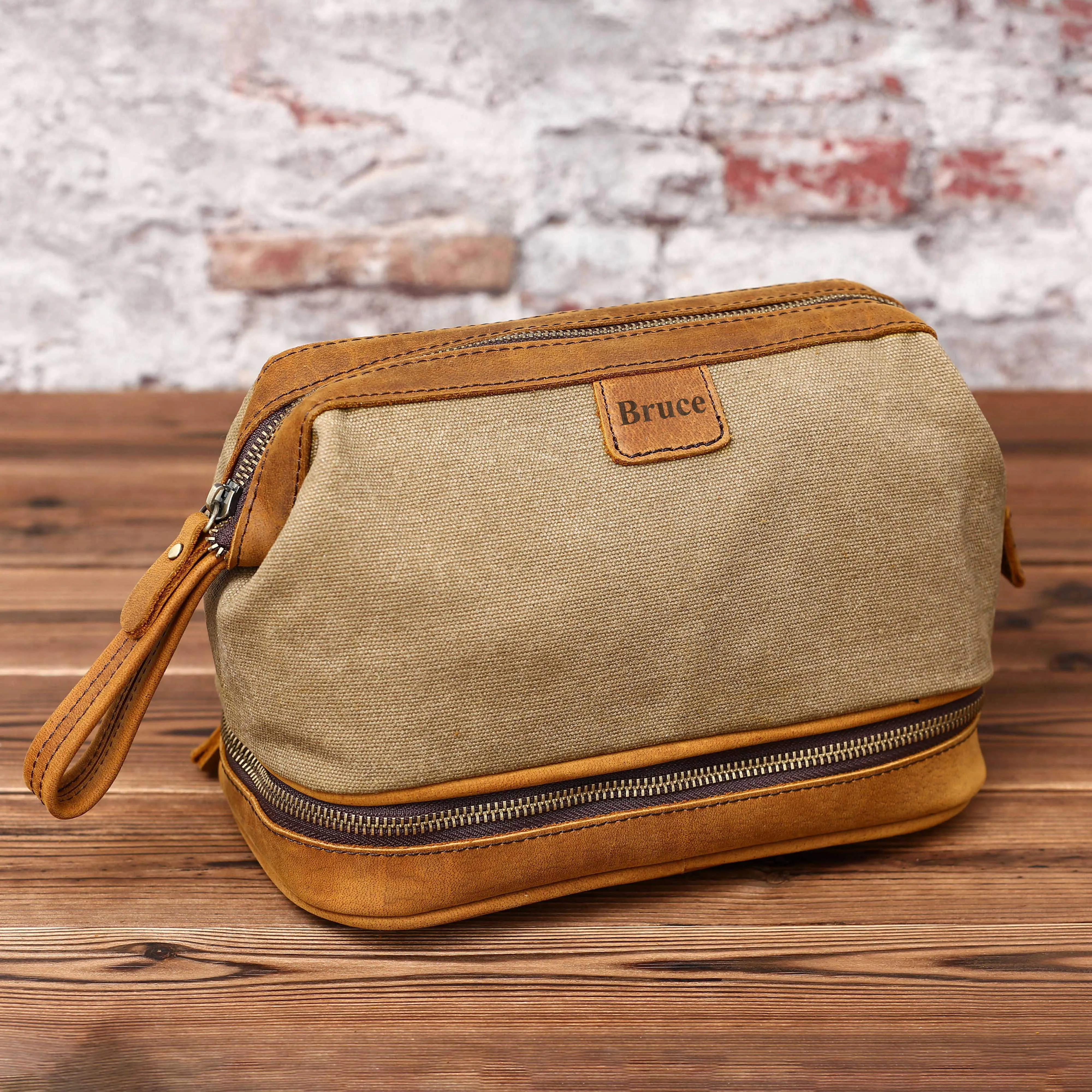 Valentines Day Gift Mens Toiletry bag Groomsman Gift