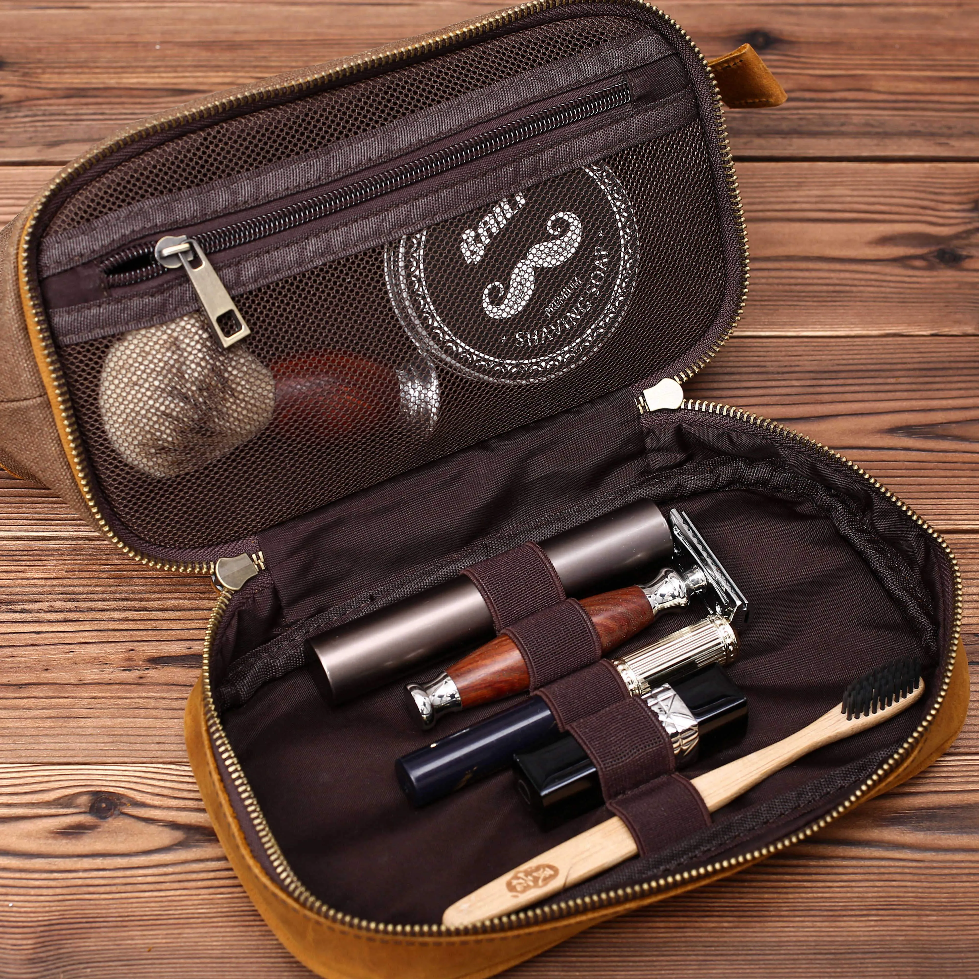 Valentines Day Gift Mens Toiletry bag Groomsman Gift