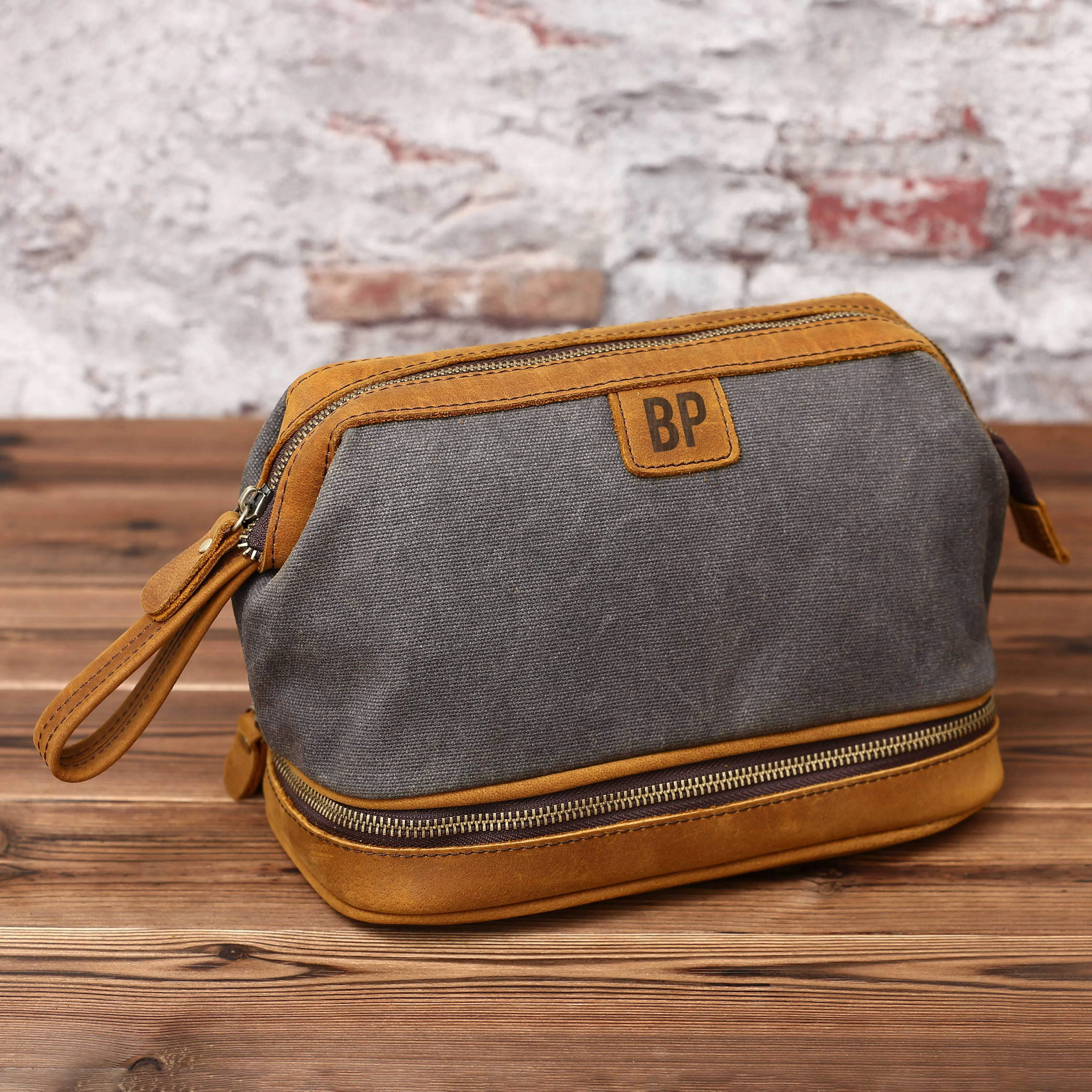 Valentines Day Gift Mens Toiletry bag Groomsman Gift