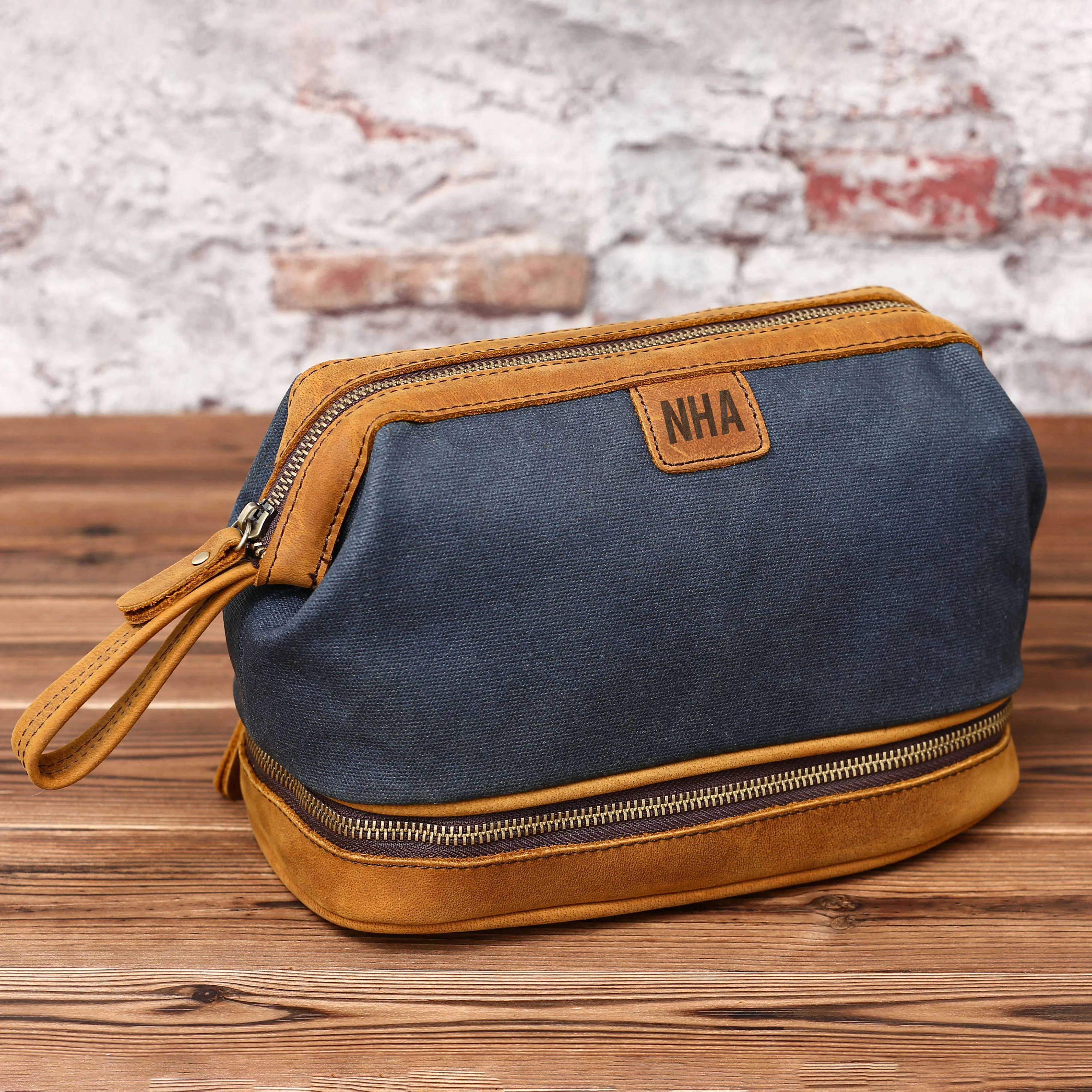 Valentines Day Gift Mens Toiletry bag Groomsman Gift