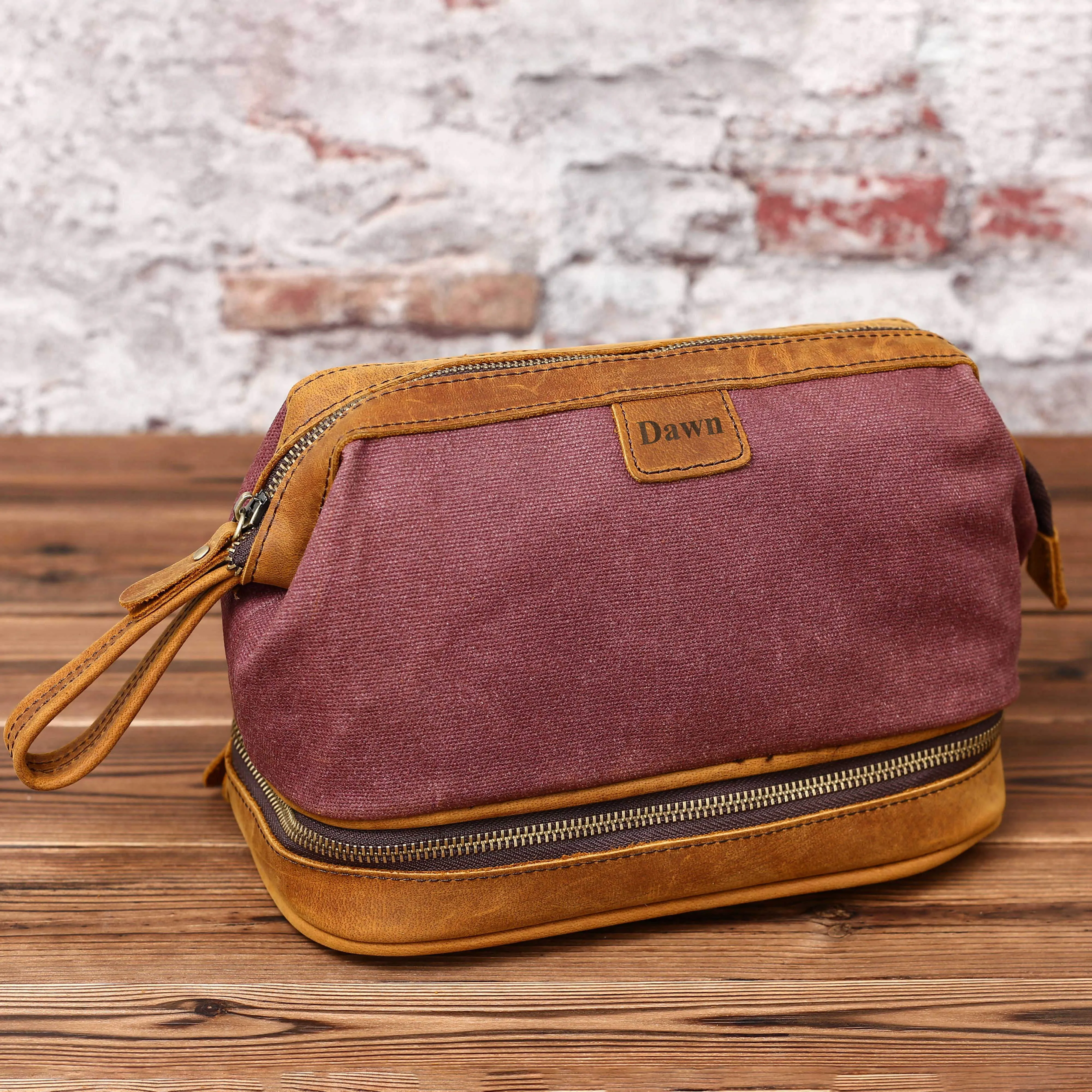 Valentines Day Gift Mens Toiletry bag Groomsman Gift
