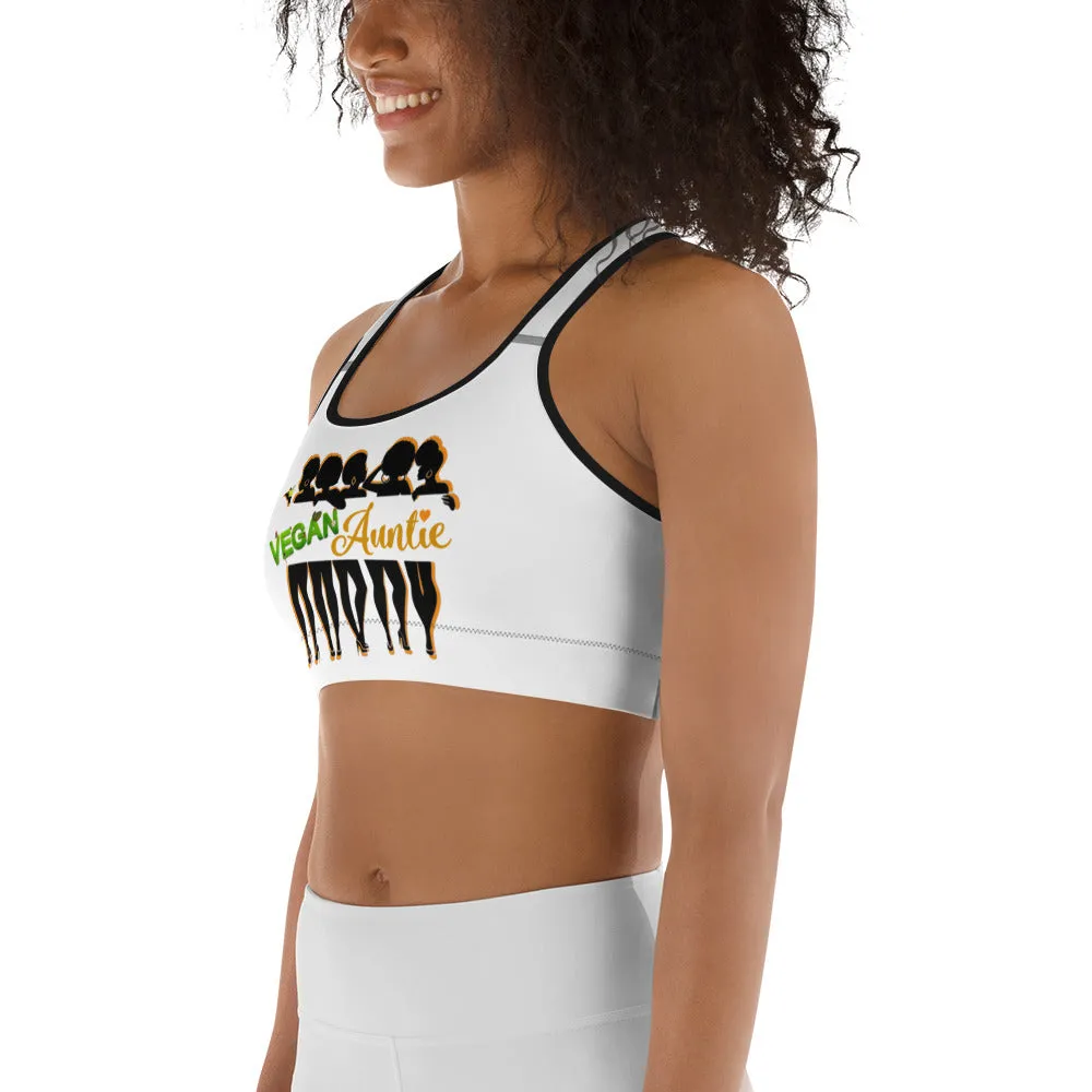 Vegan Auntie Sports bra (white)