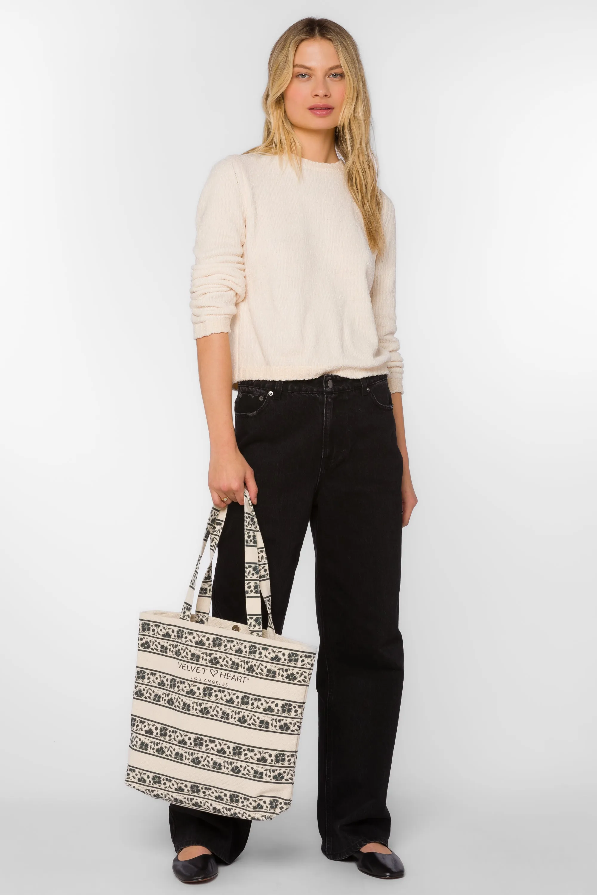 Velvet Heart Floral Bag