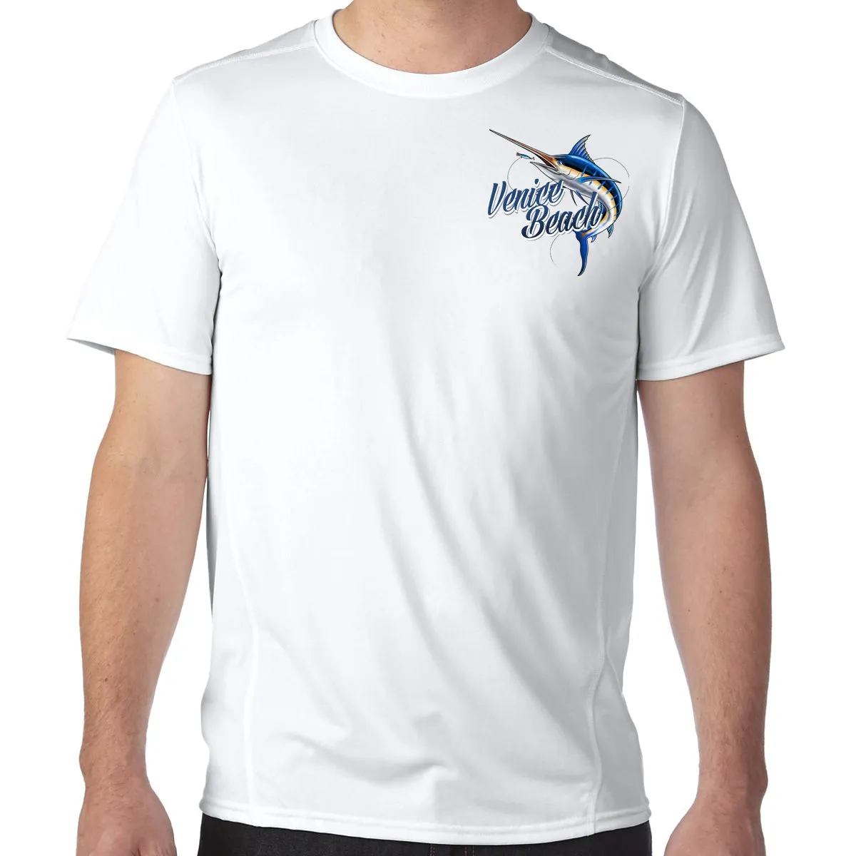 Venice Beach, FL Marlin Performance Tech T-Shirt