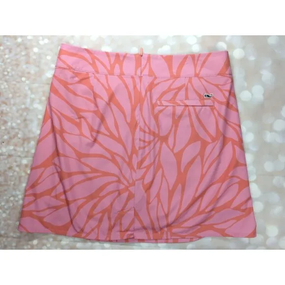 Vineyard Vines Womens Golf Classic Skort Pink Passion Fruit Bloom Size 6