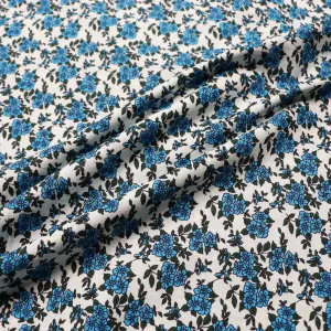 Vintage 100% Cotton Fabric - Pale blue