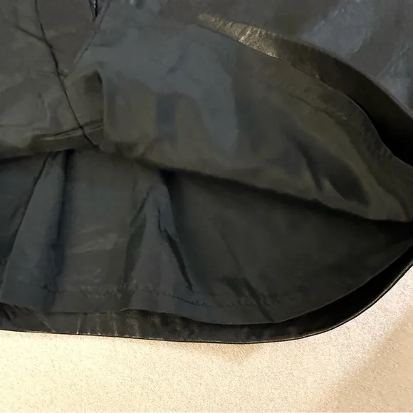 Vintage 80s 90s Authentic Soft Leather Mini Skirt