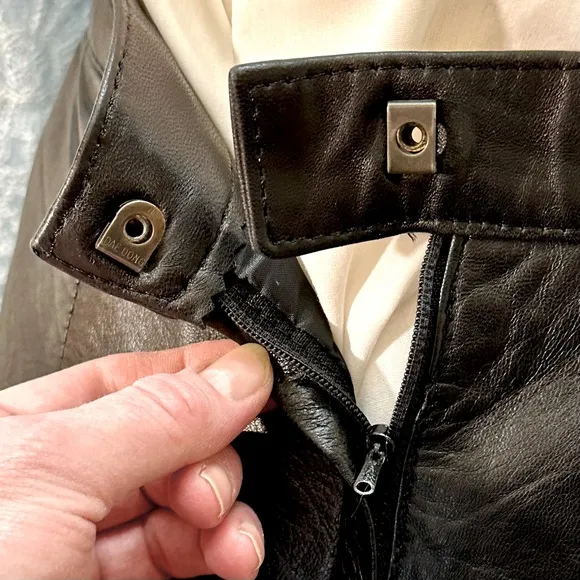 Vintage 80s 90s Authentic Soft Leather Mini Skirt