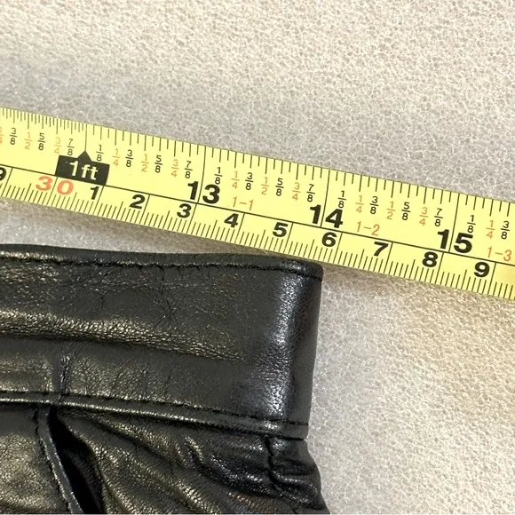 Vintage 80s 90s Authentic Soft Leather Mini Skirt