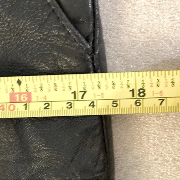Vintage 80s 90s Authentic Soft Leather Mini Skirt