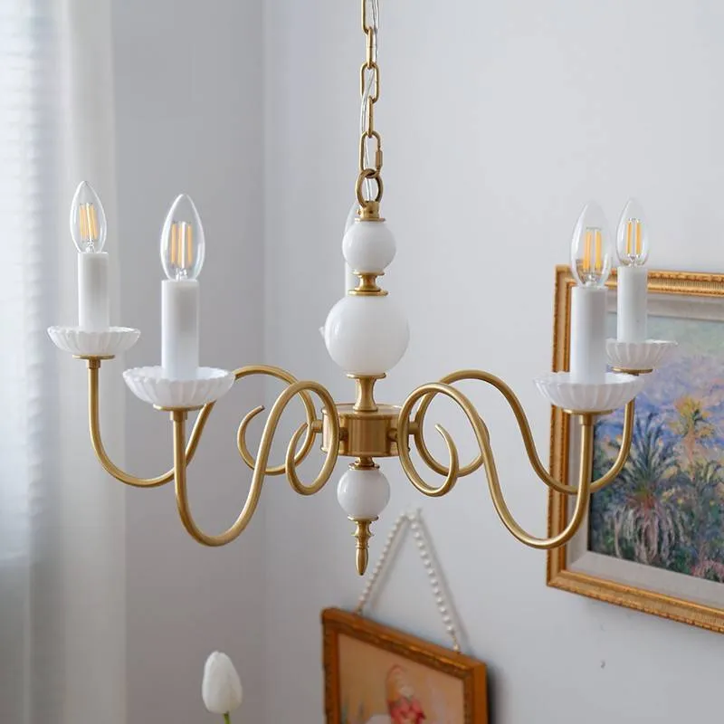 Vintage Brass Chandelier