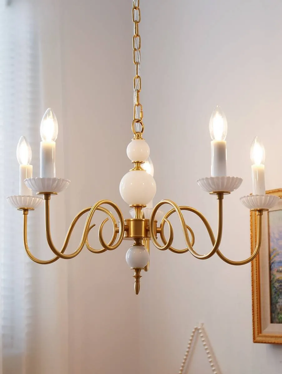 Vintage Brass Chandelier