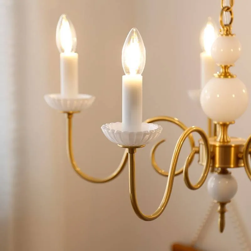 Vintage Brass Chandelier