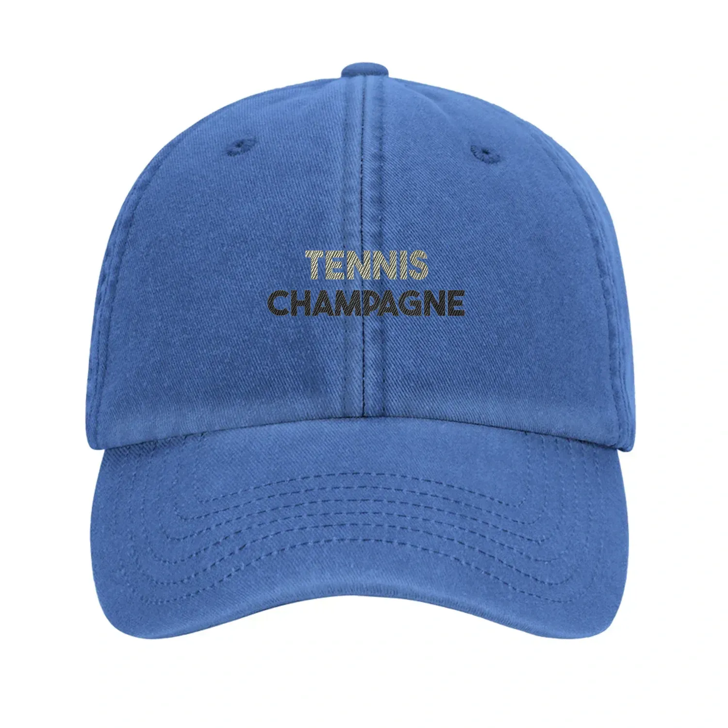 Vintage Cap Tennis Champagne - Embroidered Design