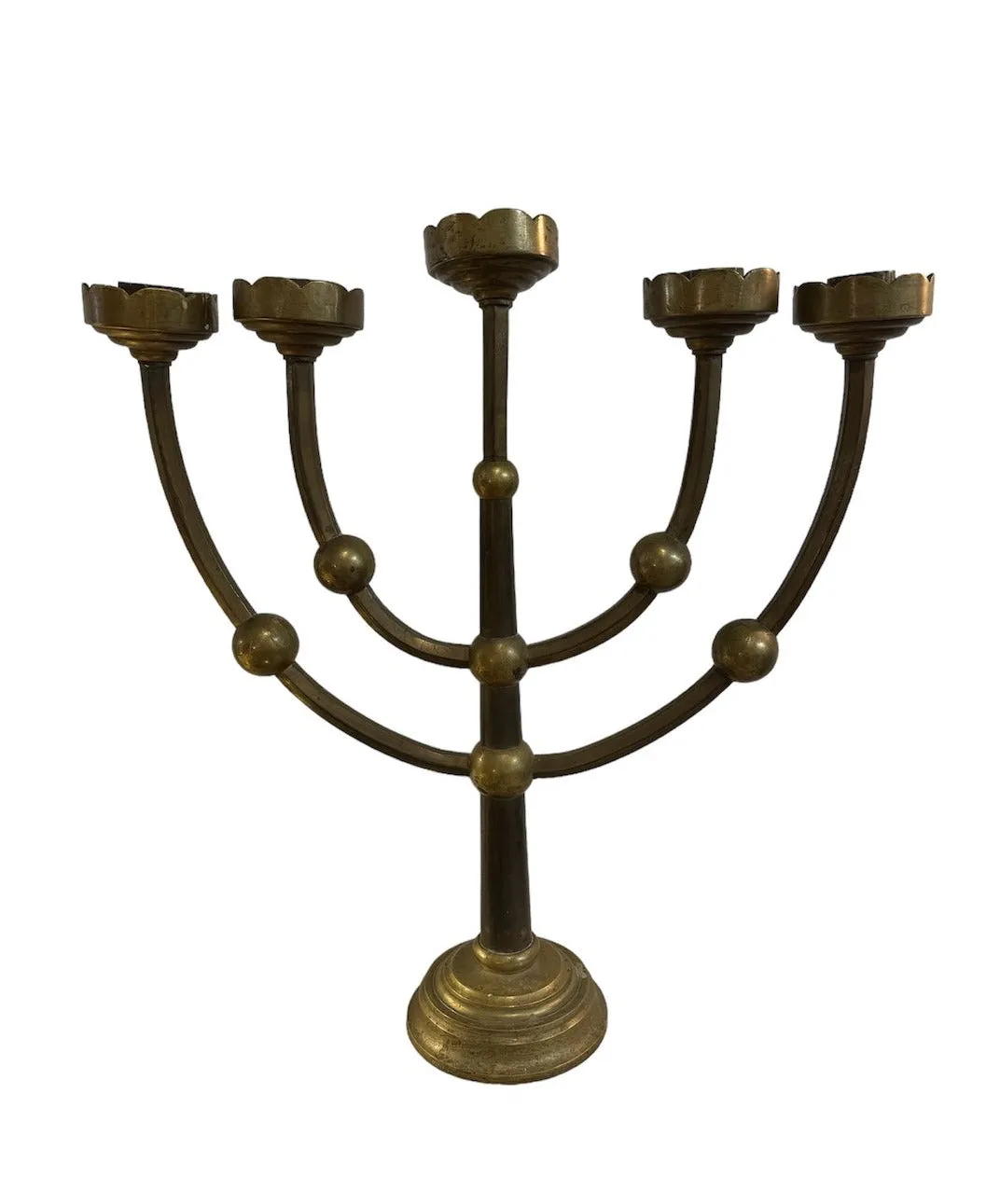 Vintage French Brass Candelabra