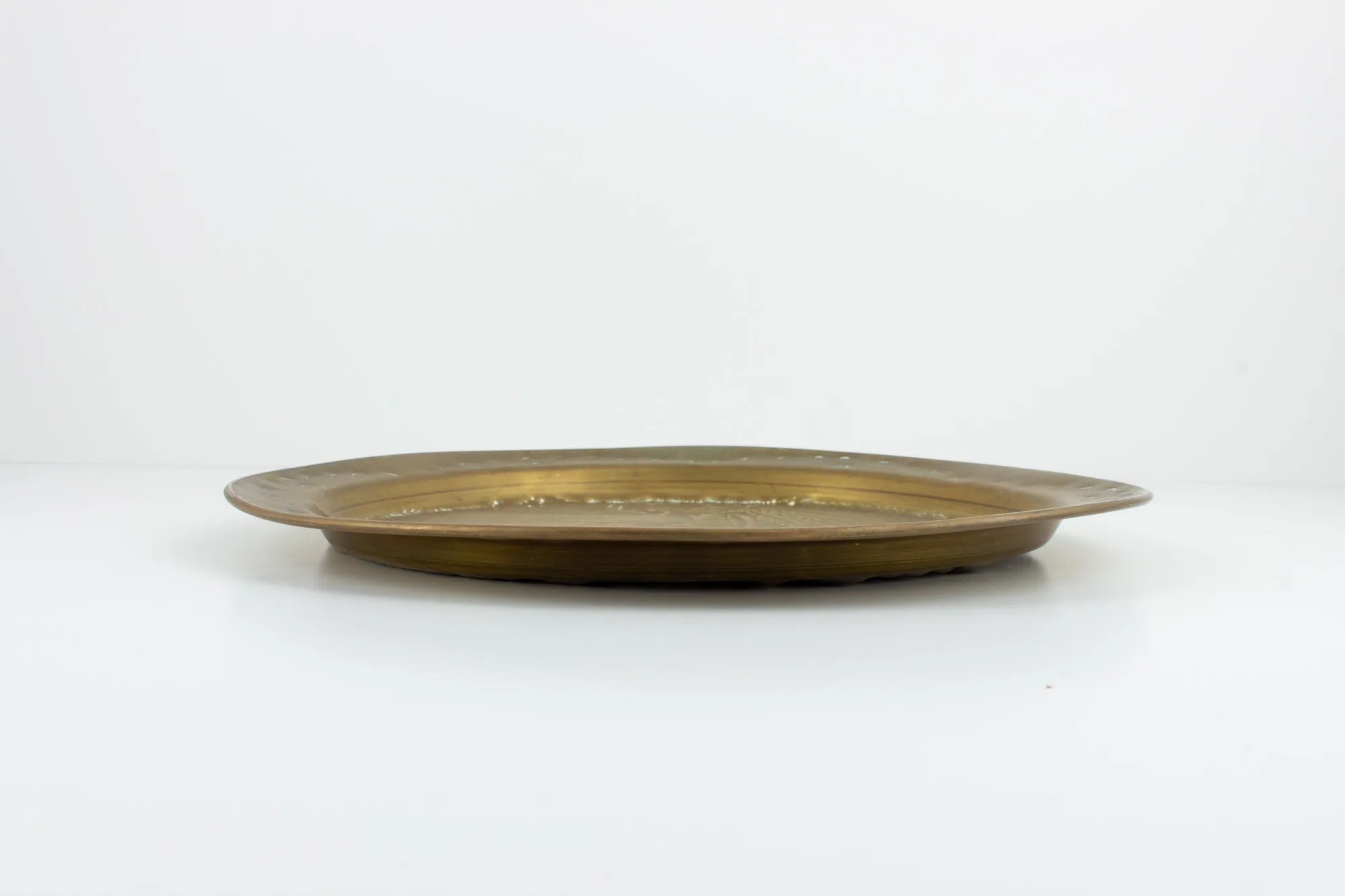 Vintage Hand-Hammered Brass "Tunis" Plate