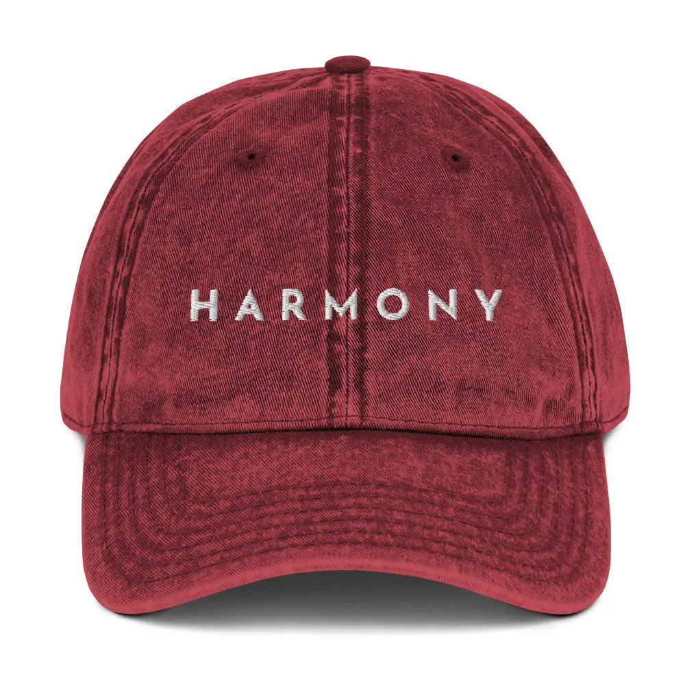 Vintage Harmony Cotton Twill Cap