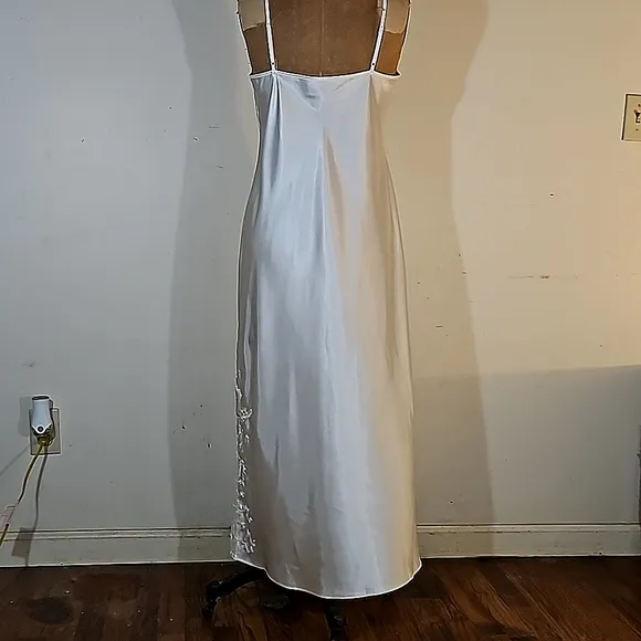 Vintage Long lacy beaded chemise by Valerie Stevens