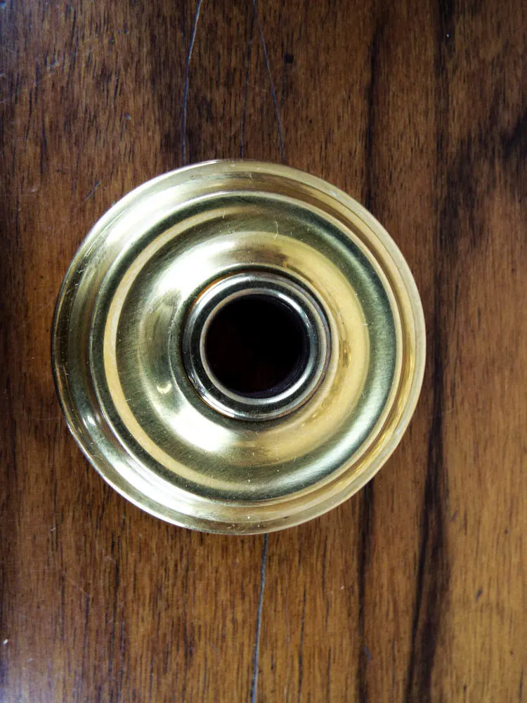 Vintage P E Guerin Louis XVI pattern Brass Hinges and Door Knobs Hardware Gant Chandler Estate