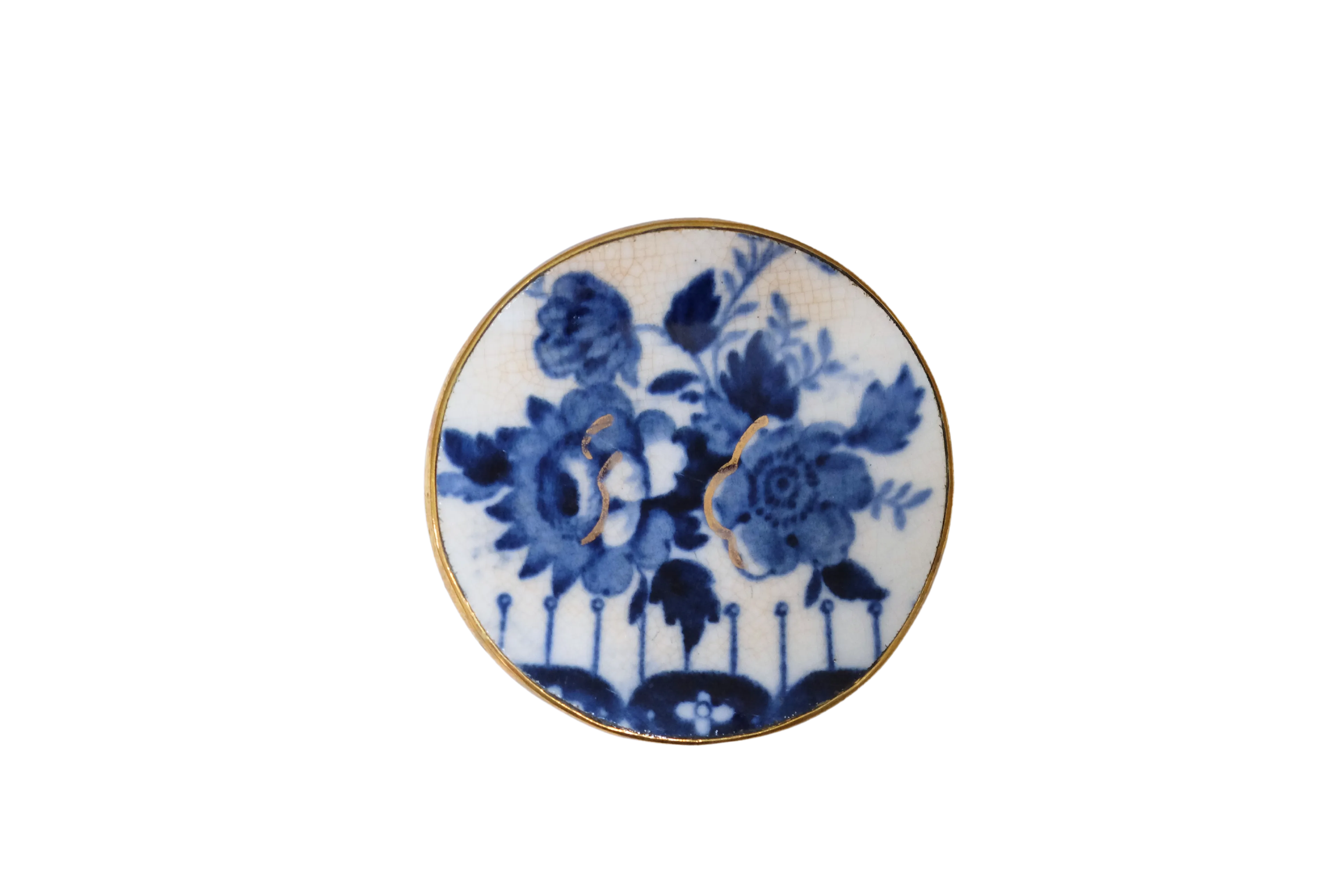 Vintage Petite Flo Blue Belt Buckle