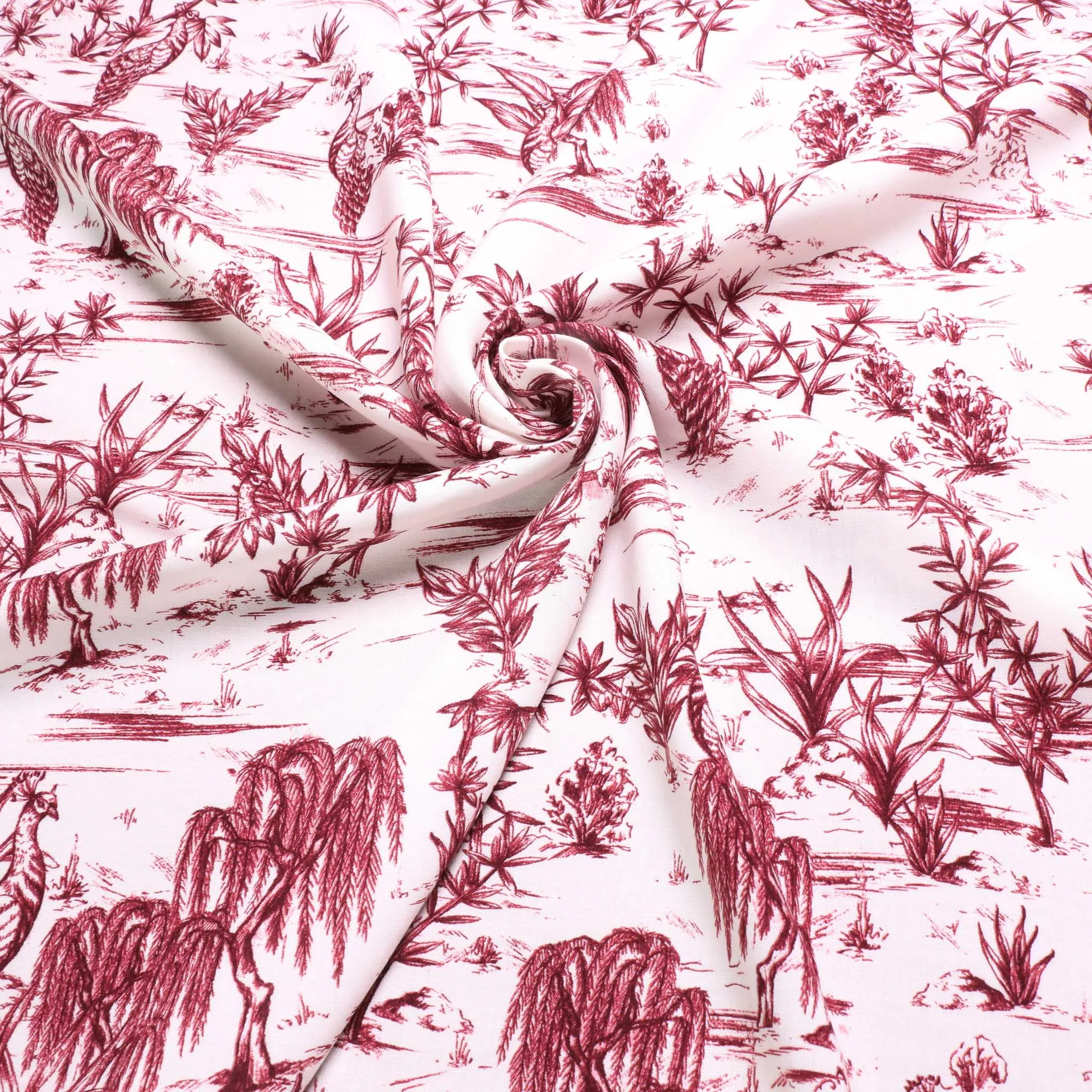 Viscose Challis Fabric - Off-white