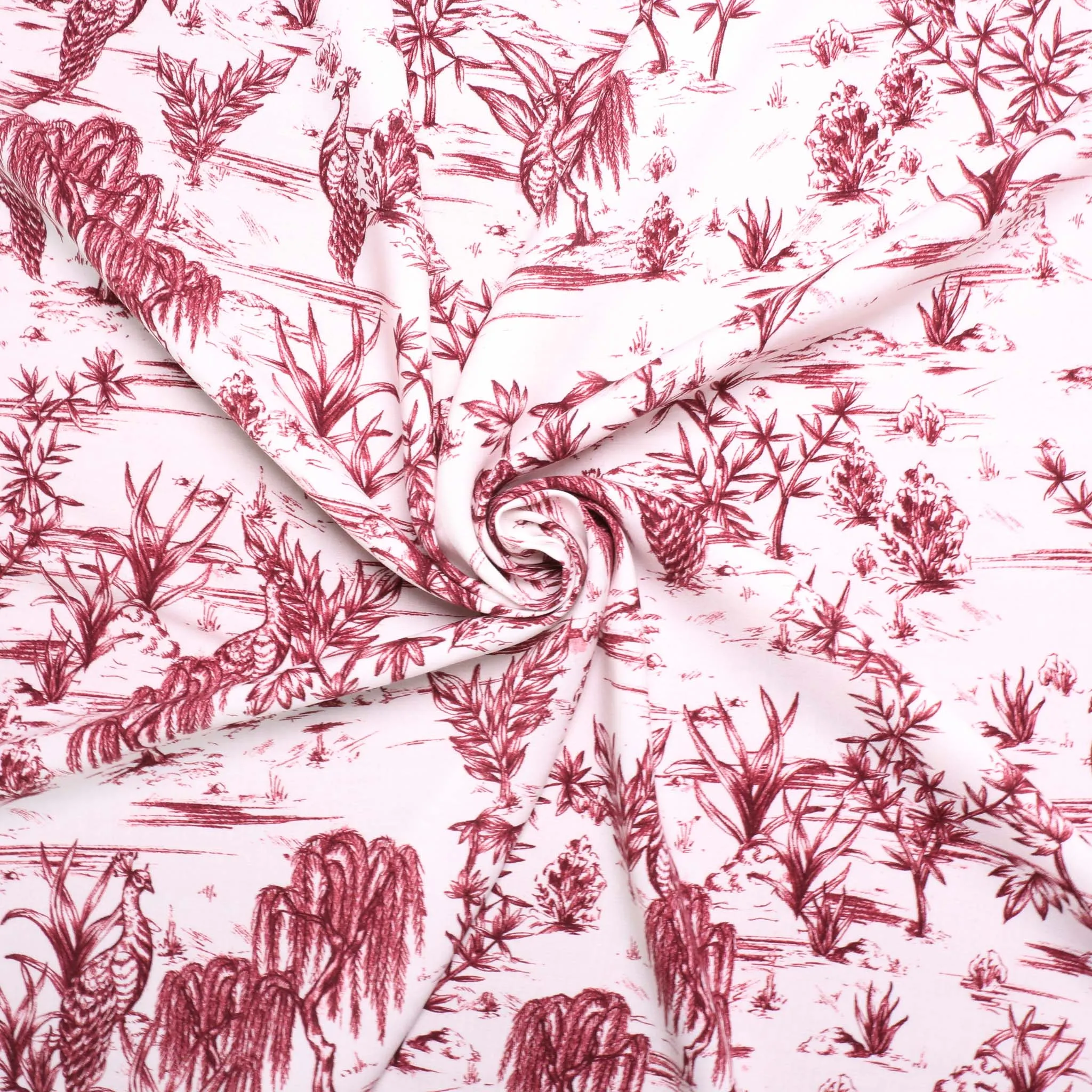 Viscose Challis Fabric - Off-white